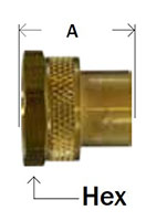 Rigid - FGH x Female Pipe Diagram